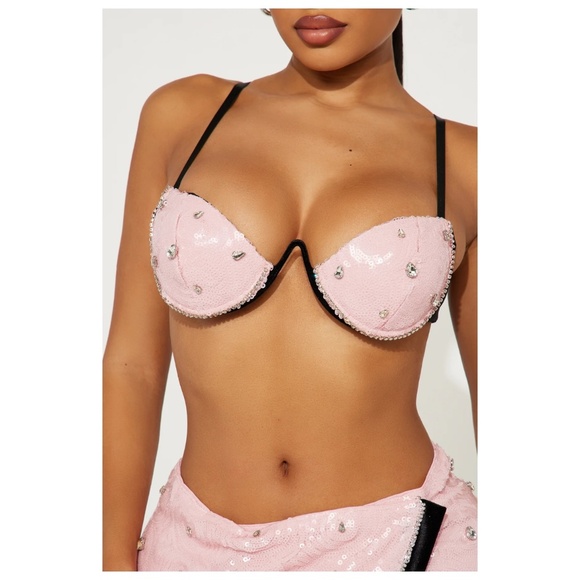 Susana Pink Sequin Skirt - Medium - Picture 3 of 4